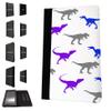 1203 - Multi Dinosaurs Collage t-rex Fun Design Amazon Kindle Fire Hd 7'' 5TH Generation (2015 Release Only) Fashion Trend TPU Leather Flip Case Protective Purse Pouch Book Style Defender Stand Cover view 1
