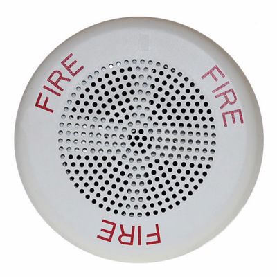 Wheelock Cooper Wheelock LSPKW-C Led 2W Hf Spkr,Rnd,Semi Flush,Ceil,24Vdc,Wht,Fire