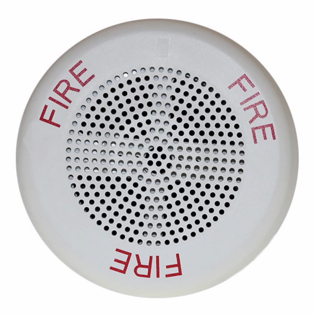 Wheelock Cooper Wheelock LSPKW-C Led 2W Hf Spkr,Rnd,Semi Flush,Ceil,24Vdc,Wht,Fire