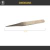 Stainless Steel Anti-Magnetic Tweezers No. #00 Jewelry Tool view 2