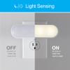 GE Ultrabrite LED Light Bar Night Lights Plug Into Wall Room Decor Ambient Lighting Dusk to Dawn Sensor Bright Nightlight, White, 100 Lumens, 1 Pack view 2