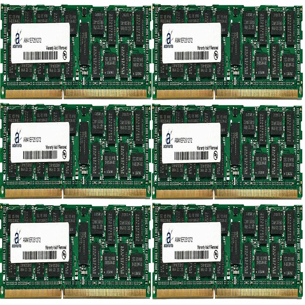 Adamanta 24GB (6x4GB) Apple RAM Upgrade for Xserve 2009 (8 Core) 2.26GHz DDR3 1066MHz PC3-8500 ECC Unbuffered 2Rx4 CL9 1.5v 36 Chips AM41EF251272 KS