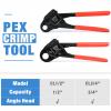 iCrimp Angle PEX Crimping Tool for 1/2-inch & 3/4-inch PEX Copper Crimp Rings and Barbed PEX Fitting, c/w PEX Tubing Cutter & Go/No-Go Gauge, Meets ASTM F1807 Standard PEX PlumbingTool view 2