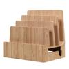 MobileVision Bamboo Charging Station & Multi Device Organizer Slim Version for Smartphones, Tablets, and Laptops view 1