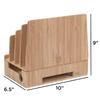 MobileVision Bamboo Charging Station & Multi Device Organizer Slim Version for Smartphones, Tablets, and Laptops view 2