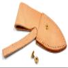 Natural Leather Knife Sheath with Brass Clasp SHE13 view 1
