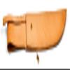 Natural Leather Knife Sheath with Brass Clasp SHE14 view 1