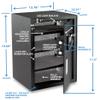 Viking Security Safe VS-50BLX Heavy Duty Large Biometric Fingerprint Safe for Gun, Fast Access Box Pistol Anti-Pry Insertion Slots 500 DPI Optical Sensor Adjustable Shelves view 4