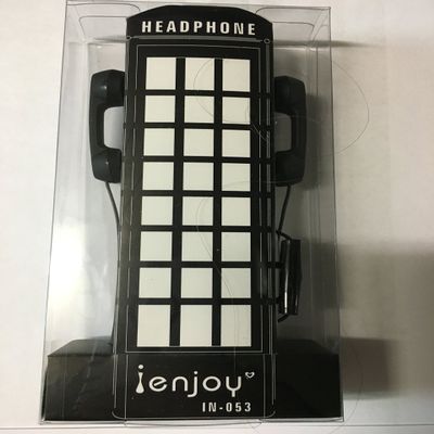 Ienjoy Clasic Phone Shape Headset for All Smart Phones 3.5mm (black)