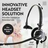 INNOTALK - Cisco Phone Headset, Pro Mono Wired Headset with Microphone & Quick Disconnect Headset Adapter for Most Cisco Phones, Customer Service Wired Headphones, Cost Effective Corded Headset view 2