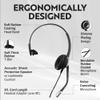 INNOTALK - Cisco Phone Headset, Pro Mono Wired Headset with Microphone & Quick Disconnect Headset Adapter for Most Cisco Phones, Customer Service Wired Headphones, Cost Effective Corded Headset view 3