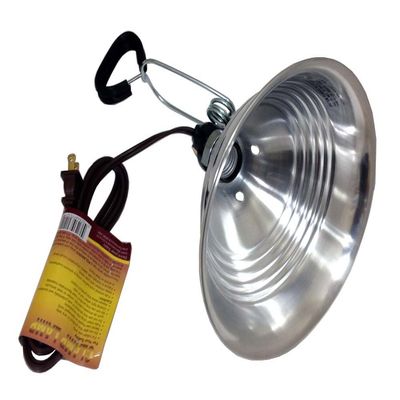 Road Genie 8-1/2" (21.6 cm) Clamp-On Work Light | 6 ft (1.8 m) Extension Cord | Swivel Head with Wing Nut Tension | High-Tension Spring Clamp | UL Approved for Indoor Use