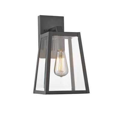 Chloe Lighting CH822034BK14-OD1 Transitional 1 Light Black Outdoor Wall Sconce 14" Height