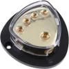 1 IN 4 OUT GROUND DISTRIBUTION BLOCK 1/0 GAUGE 4 AWG 12-VOLT. GETWIREDUSA FX112 view 1