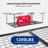 FLEXIMOUNTS 4x8 Overhead Garage Storage Rack, Adjustable Organization System, Heavy-Duty Metal Ceiling Racks, 750lbs Weight Capacity, Black, Classic Series view 2