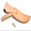 Natural Leather Knife Sheath with Brass Clasp SHE18 view 1
