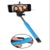SoundLogic XT Universal Extendable Selfie Stick with Built-in AUX Remote, Blue view 1