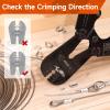 iCrimp Wire Rope Crimping Tool for Aluminum Oval Sleeves, Double Sleeves, Crimping Loop sleeve from 3/64-inch to 1/8-inch view 3