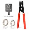 IWISS PEX Cinch Clamp Crimping Tool for Stainless Steel Clamps from 3/8-inch to 1-inch with Calibration Gauge 20pcs 1/2-inch and 10 pcs 3/4-inch Clamps Suit ASTM F2098 Standards view 2