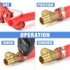 IWISS PEX Cinch Clamp Crimping Tool for Stainless Steel Clamps from 3/8-inch to 1-inch with Calibration Gauge 20pcs 1/2-inch and 10 pcs 3/4-inch Clamps Suit ASTM F2098 Standards view 4