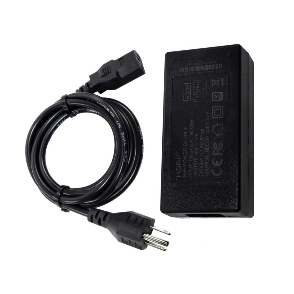 HQRP 48V POE Injector IEEE 802.3AT for Peplink Pepwave AP One 300m Access Point + HQRP Euro Plug Adapter