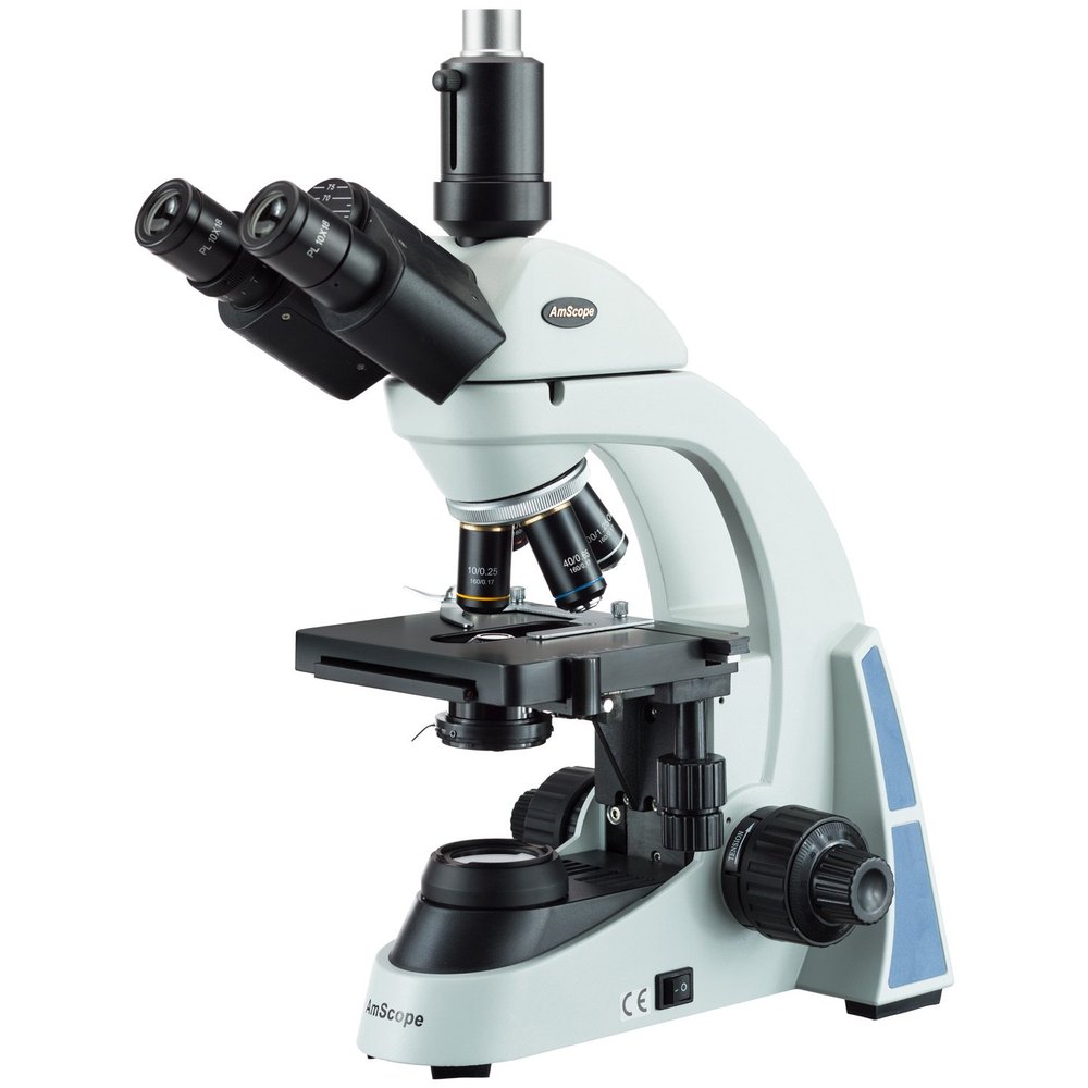 AmScope T550B 40X-2000X LED Biological Trinocular Compound Microscope