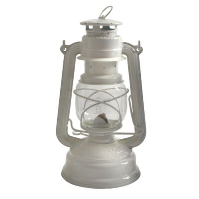 Feuerhand 8219646 Sturmlaterne Eternity Galvanized Storm Lantern, One Size, White