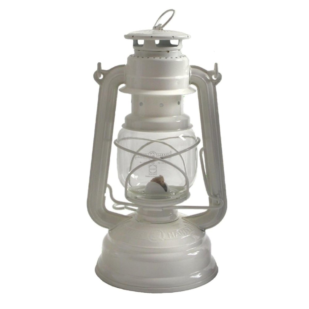 Feuerhand 8219646 Sturmlaterne Eternity Galvanized Storm Lantern, One Size, White