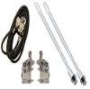 4 FT. Dual Fiberglass Antenna KIT - White view 1
