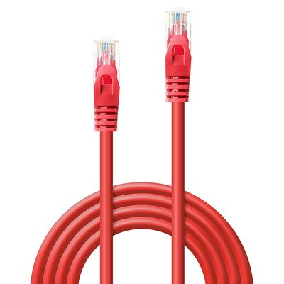 LINDY Basic Network Cable Cat. 6 U/UTP Patch Cable 0.3 m red