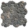 CNK Tile Island Grey Stone Mosaic Tile - 12" x 12" Polished Natural Stone for Kitchen Backsplash Bathroom Shower Floors Wall Decor & More - Durable Moisture-Resistant Easy Maintenance - Pack of 1 view 1