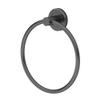 Gatco 4242MX Latitude II Towel Ring | Modern Hand Towel Holder for Bathroom | Stylish Decorative Hardware, Heavy Duty Metal, EZ Ancor Mounting | Matte Black view 1