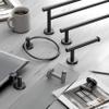 Gatco 4242MX Latitude II Towel Ring | Modern Hand Towel Holder for Bathroom | Stylish Decorative Hardware, Heavy Duty Metal, EZ Ancor Mounting | Matte Black view 2