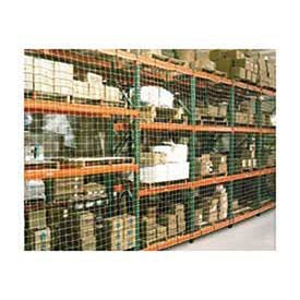 Pallet Rack Netting, One Bay, 4" Square Mesh Netting