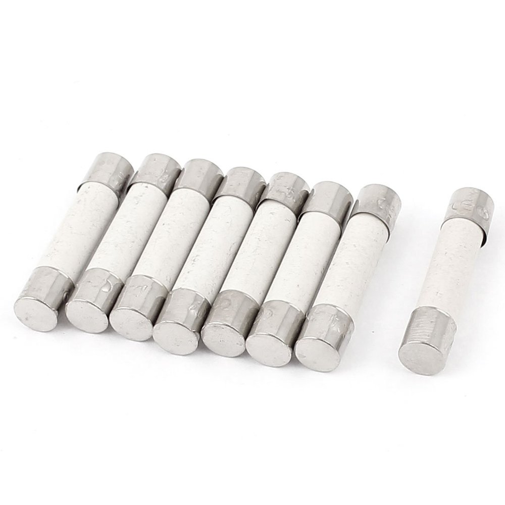 uxcell 8 Pcs Fast Blow Ceramic Fuses 20 A 250V 6mm x 30mm