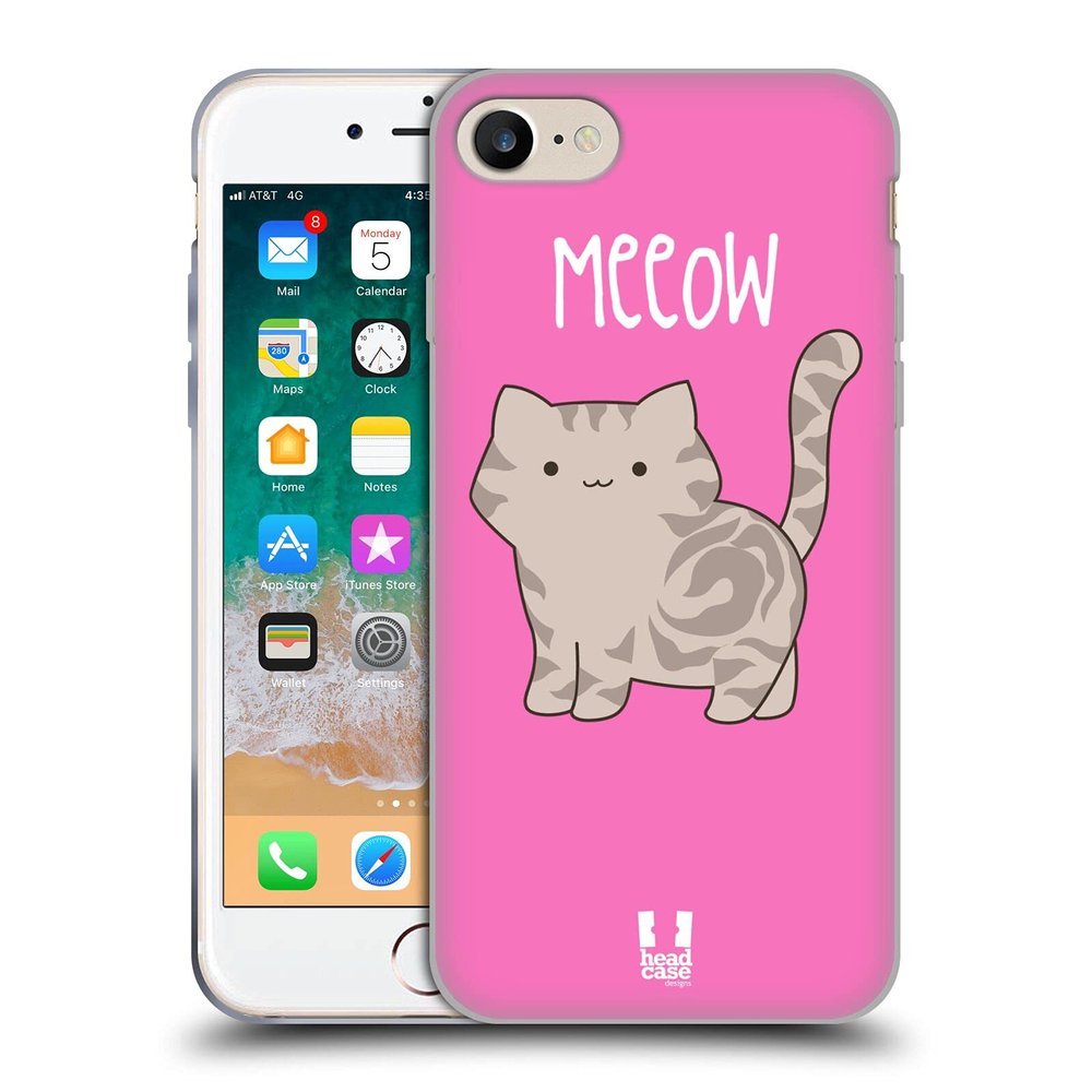 Head Case Designs American Shorthair Kitty Cats Gel Case [Military Grade Protection] Compatible with Apple iPhone 7/8 / SE 2020 & 2022 and Compatible with MagSafe