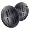 5-inch Water Resistant Outdoor Speakers, Dual Cone, 25W Peak Power, Marine and RV Compatible (Black) view 1