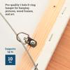 D Ring Picture Hangers with Screws - 100 Pack - Bulk D Rings - Pro Quality Hangers, Picture Hanging Hardware, Dring, Small D Ring Picture Hangers - Picture Hang Solutions. view 3