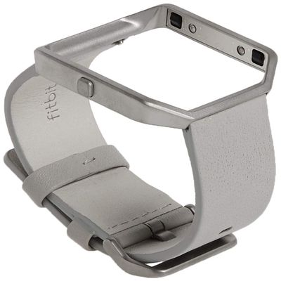 Fitbit Blaze Accessory Band, Leather, Mist Grey, Small