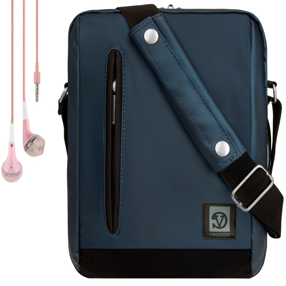 Adler 10.2 Premium Nylon Carrying Shoulder Bag Case for Amazon Tablets (Fire, Kindle Fire, HDX, HD) and Handsfree Earphones