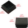 uxcell Plastic Home Furniture Chair Table Legs Square Tube Inserts Cover view 2