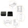 uxcell Plastic Home Furniture Chair Table Legs Square Tube Inserts Cover view 3