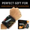MagBand Magnetic Wristband for Holding Screws, Nails and Drilling Bits - 10 Strong Magnets - Men & Women's Tool Bracelet - Gift Ideas for Dad Husband Handyman or Handy Woman view 2