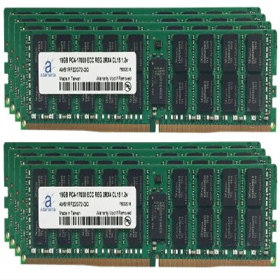 Adamanta 128GB (8x16GB) Server Memory Upgrade Compatible for Dell Precision 5810 DDR4 2133MHz PC4-17000 ECC Registered Chip 2Rx4 CL15 1.2v DRAM RAM