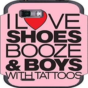 I Love Shoes Booze and Boys with Tatoos Vinyl Decal Sticker Skin for My Touch Q