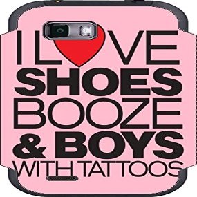 I Love Shoes Booze and Boys with Tatoos Vinyl Decal Sticker Skin for My Touch Q