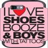I Love Shoes Booze and Boys with Tatoos Vinyl Decal Sticker Skin for My Touch Q view 1