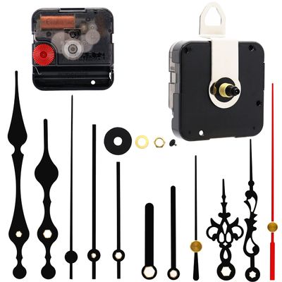 Youngtown 12888 Silent Clock Movement Repair Replacement 17/32" Black Shaft