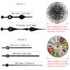 Youngtown 12888 Silent Clock Movement Repair Replacement 17/32" Black Shaft view 3