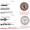 Youngtown 12888 Silent Clock Movement Repair Replacement 17/32" Black Shaft view 4